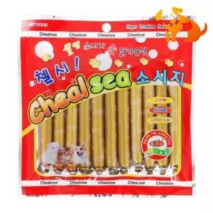 고품질 첼시 닭가슴살 애견 소시지 11p 165g 닭가슴살소시지165g (W24B257)