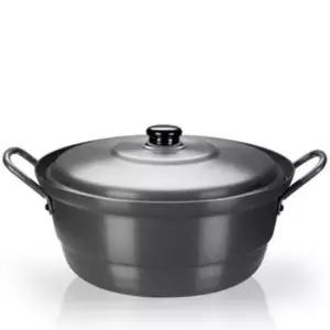 튀김냄비 국솥 경질 냄비 찜솥 찜냄비 튀김 곰솥 뚜껑있음 50cm