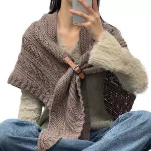 신상 목도리 겨울 방한 머플러 여성 삼각 망토 스카프