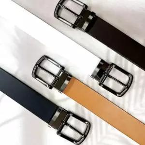 이태리 남성 직장인 정장 허리띠 통가죽 벨트 33mm WFOF3V1