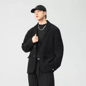 검정 남사친 캐주얼 가을 정장 자켓 봄가을 루즈핏 코트 DUCHI3