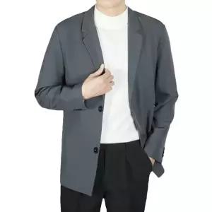 빈티지 가을 캐주얼 남사친 자켓 루즈핏 정장 코트 시크 솔리드 DUCHI3
