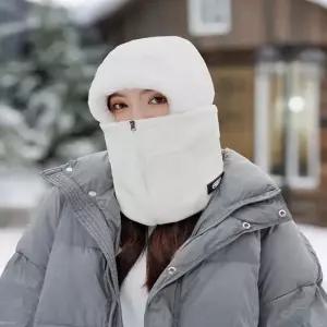 남녀공용 3in1 360도 지퍼 풀커버 기모 후드넥워머 바라클라바