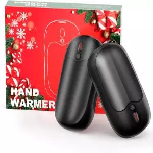 AI 손난로 충전식 - 2팩 6000mAh 전기 20시간 길이의 안전 난방 휴대용 포켓 히터 남성 여성 크리스마스