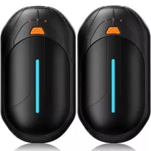 핸드 워머 충전식 2팩 전기 6000mAh 배터리 20시간 길이의 난방용 휴대용 포켓 사이즈 히터 크리스마스