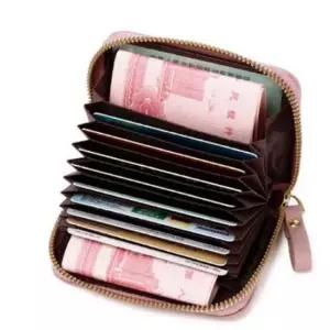 지퍼 명함 지갑 법인 카드 해외 여행 회사 세무 여자가방