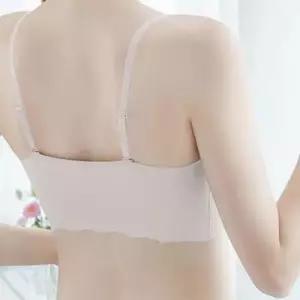 심리스 브라 슬림끈 누디핏 웨이브 WFOFQZP