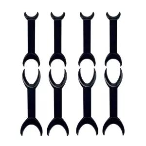 SENLIN DENTAL 8PCS 치과용 구강 내 치크 립 리트랙터 S/L 사이즈 플라스틱 T-Shape 양두구개 교정 도구