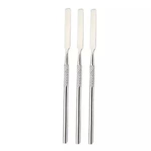 오돈토메드2011 3PCS 치과 시멘트 랩 믹싱 17.6CM 스패툴라스 싱글 왁스 모델링 스테인리스 스틸