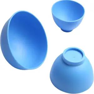 알긴산염 인상 실험실 고무 석고 재료에 유연한 내구성을 갖춘 쿠요 치과 믹싱 볼(3Pcs Blue)