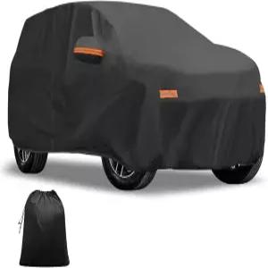ATOCOVER 차량 커버 야외 방수 햇빛 비 눈 우박 보호 제네시스 GV80 용품용 좌측 도어 지퍼 210D-PU 포함