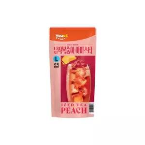 유어스 납작복숭아 아이스티 L 340ml x 4개