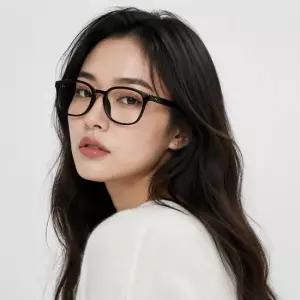 푸마 안경테 PU0118OA 005 스퀘어 뿔테 아시안핏 안경