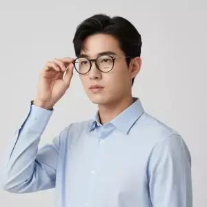 버버리 안경테 BE2365 3001 라운드 뿔테 안경