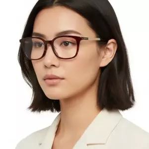 구찌 안경테 GG0831OA 002 스퀘어 뿔테 아시안핏 안경