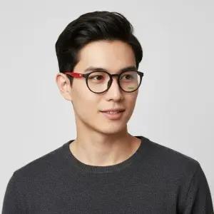 푸마 안경테 PE0035OA 003 라운드 뿔테 아시안핏 안경