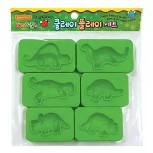 [룽스_65]몰드-공룡친구 6종 - 찰흙 33839