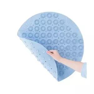 원형 브러쉬형 발매트-55cm 샤월 욕실 발닦이 발브러쉬 실리콘돌기 (WA9949E)