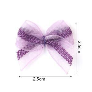 30pcs Mutilcolor 레이스 미니 Bowknot 메쉬 리본 새틴 활 꽃 DIY 공예 장식 네일 매니큐어 액세서리