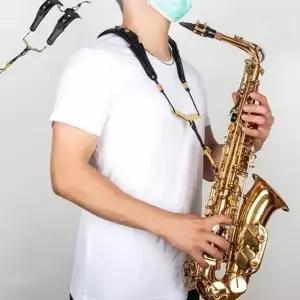 연주용 색소폰 스트랩 가죽 색소폰 목걸이 악세서리 어깨 멜빵 악기