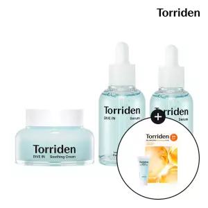[SET] 토리든 다이브인 저분자 히알루론산 세럼 50ml+40ml+수딩크림 100ml (+수딩크림 20ml+비타마스크 1매)