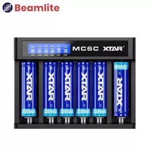 [XTAR] 18650 배터리 충전기 리튬이온배터리 6구 만능 고속 충전기 6개 동시충전 KC안전인증