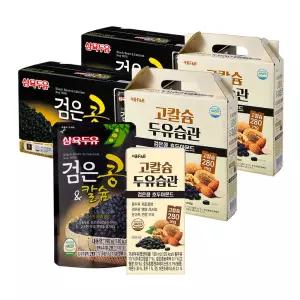 삼육두유 검은콩&칼슘 190ml 40팩+서울에프엔비 검은콩호두와아몬드 190ml 32팩