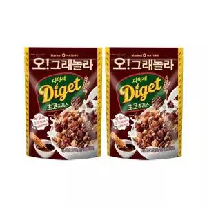 마켓오네이처 오!그래놀라 다이제 초코츄러스 300g, 2개