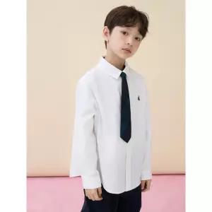 [BEANPOLE KIDS] [Essential] 옥스포드 셔츠 & 넥타이 세트  화이트 (BI6164UE11)