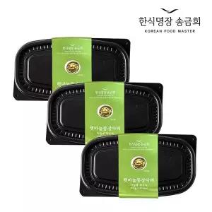 한식명장송금희 국내산 햇마늘쫑장아찌 500g x 3개