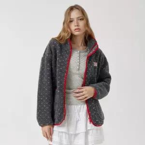 [후아유](대전신세계)Dot Pattern Fleece Jacket WHMZF4V61F