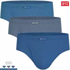 BYC입체적마름모패턴 유소변구 맥시남삼각팬티3매입MCF2320