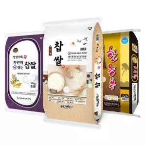 곡물앤픽 국산 찹쌀 20kg(10kg+10kg) 국내산 찰벼