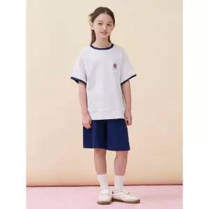 [BEANPOLE KIDS] 곰돌이 달이 포인트 와플 반소매 상하세트  라이트 그레이 (BI6342U082)