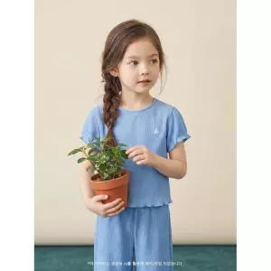 [BEANPOLE KIDS] [BEANPOLE KIDS] 핫썸머 차르르 주름지 투피스  스카이 블루 (BI6471G01Q) (BI6471G01Q)