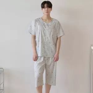 마누아 남성 순면 60수 여름 반팔 7부 홈웨어 세트 2100