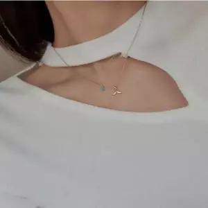 SN133 여성 유니크 터키석 돌고래 꼬리 목걸이 실버 925) 은목걸이 목걸이 여성목걸이
