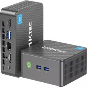 GMKtec 미니 PC 컴퓨터 인텔 N95 프로세서 터보 3.4GHz 8GB DDR4 SSD 데스크톱 4K 듀얼 HDMI