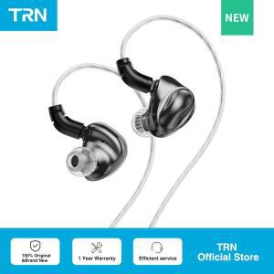 TRN 돌핀 헤드폰 10mm 듀얼 마그네틱 회로 다이나믹 드라이버 리퀴드 메탈 이어폰