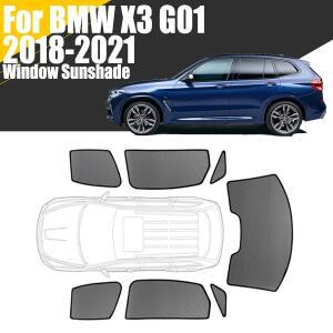 맞춤형 마그네틱 자동차 창문 햇빛가리개, BMW X3 G01 2018-2021 커튼 메쉬, 앞 유리 프레임