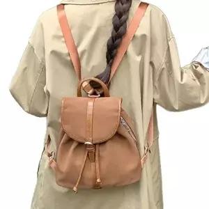 (색상 핑크)데일리 여성 조리 백팩 미니 책가방 가방 보조 가방