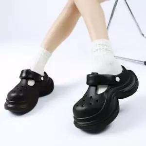 6cm 러블리 슬리퍼 샌들 키높이 구멍 여름 구멍슬리퍼 여름샌들 물놀이샌들 바캉스샌들
