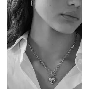 매장정품 VINTAGE HOLLYWOOD Love Lock Heart Necklace_VH25NNNE108V