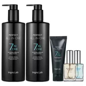 인그리랩 퍼펙트 올인원 남성용 로션 화장품 300ml 2통+100ml 1통+향수 1병 1세트