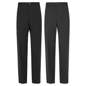 남자 중년 노턱 밴딩 스판 정장바지 LV-PTS-31622001963588763