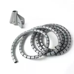 3M 스피드 전선정리 스네이크 커버(28mm) (그레이) 컴퓨터선정리 (WC7D911)