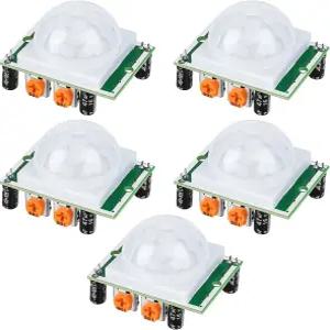 YELUFT 5pcs HC-SR501 PIR 모션 센서 모듈 인체 적외선 아두이노용