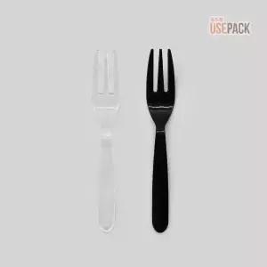 일회용 샐러드포크 투명 개별포장 12cm 500개 디저트포크