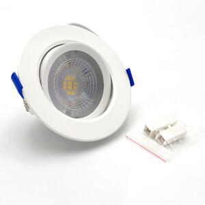LED 4인치 COB 원형 직회전 일체형 매립등 매입등 다운라이트 다운 등 기구 주광 주백 전구색