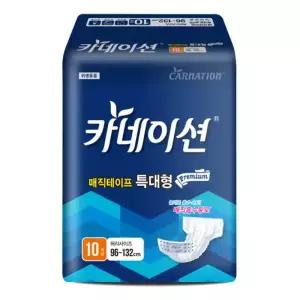 카네이션 w3 프리미엄 와이드매직테이프L(특대형) 10매*8팩 80매